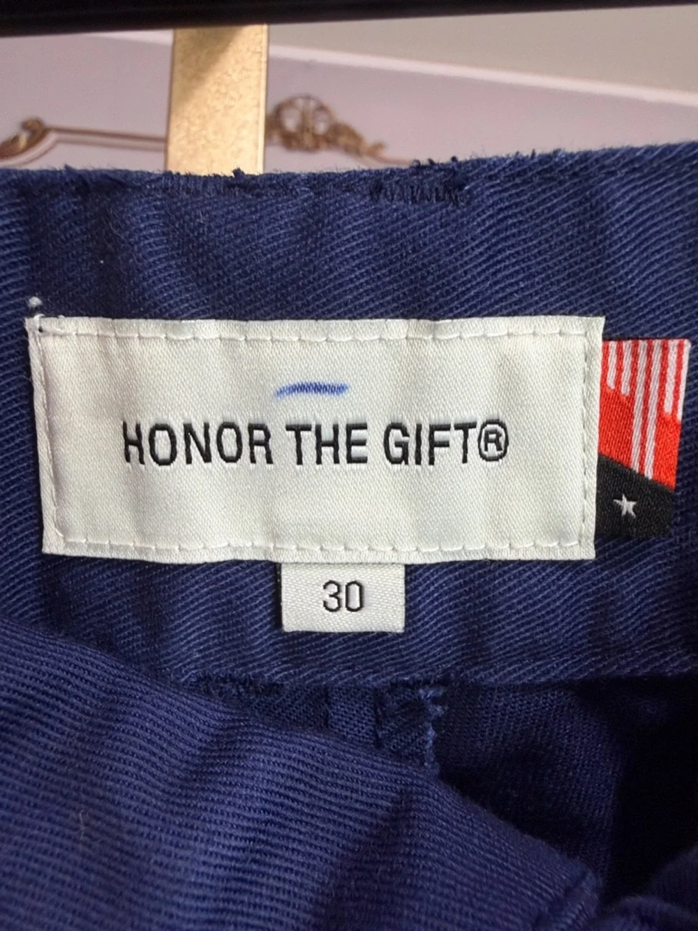Honor The Gift Navy Workwear Pants Straight Leg Utility Size 30x30